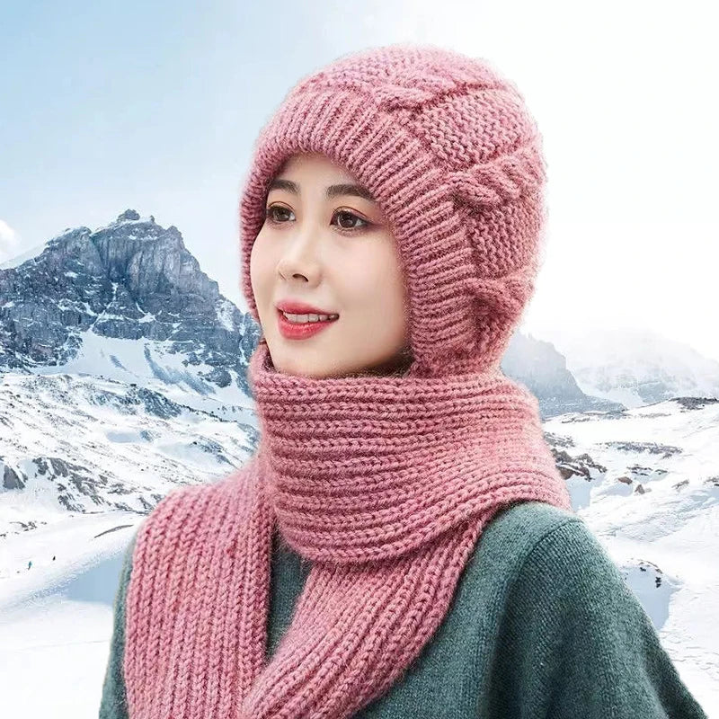 Lulu - Gebreide wintermuts sjaal